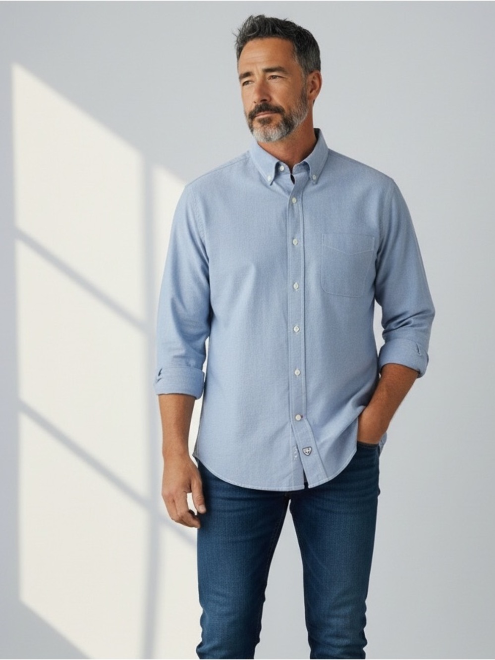 Daniel Cremieux Light Blue Button-Down Oxford Shirt
